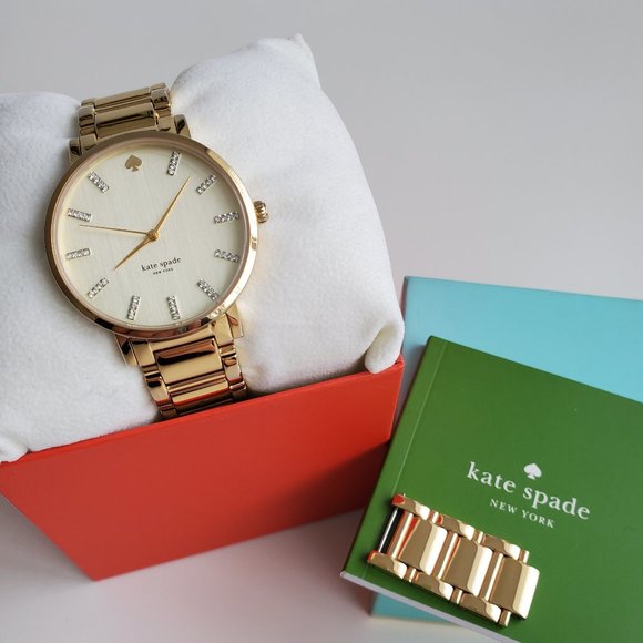 Kate Spade Yellow Gold Gramercy Bracelet Watch - Picture 1 of 12